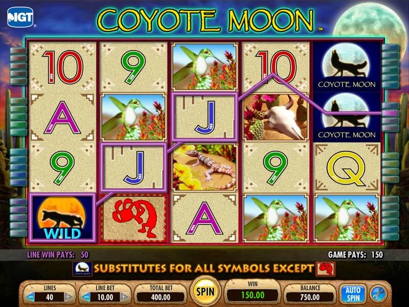 Slot Machine Coyote Moon Online